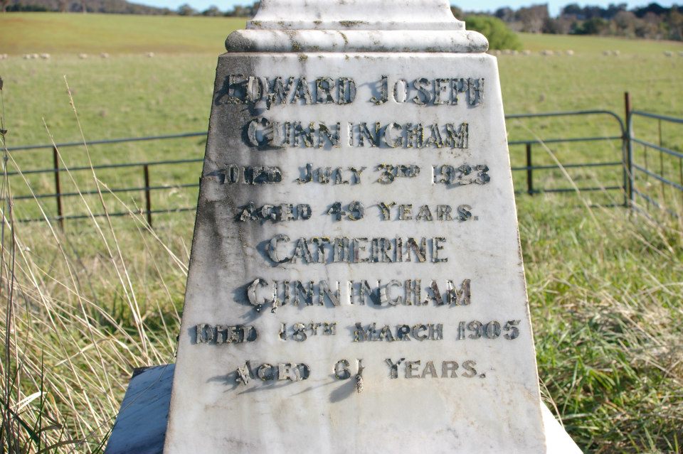 Headstone Catherine and Edward Joseph Cunningham