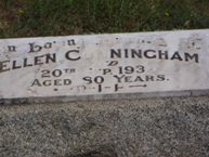 Headstone Ellen Cunningham