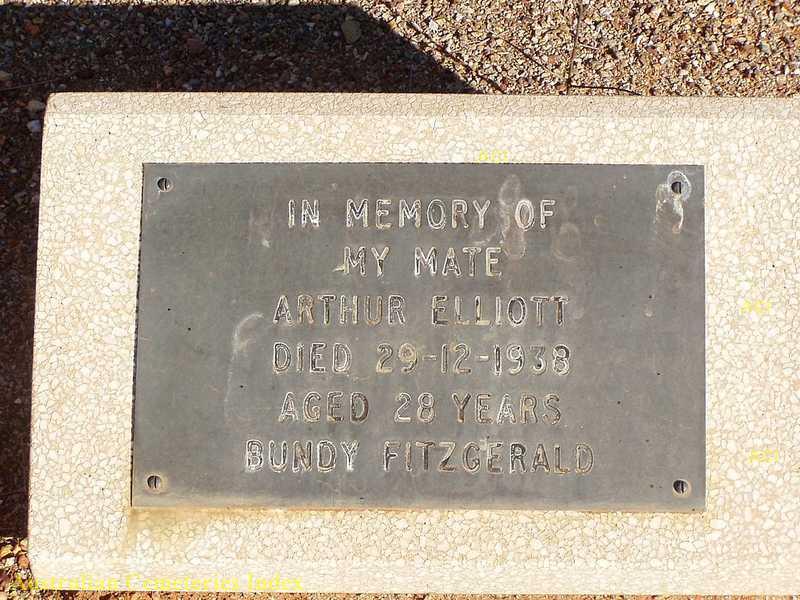 Headstone Arthur Elliott