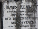 Headstone James and Elizabeth Kennedy