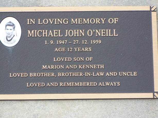 Headstone Michael O'Neill
